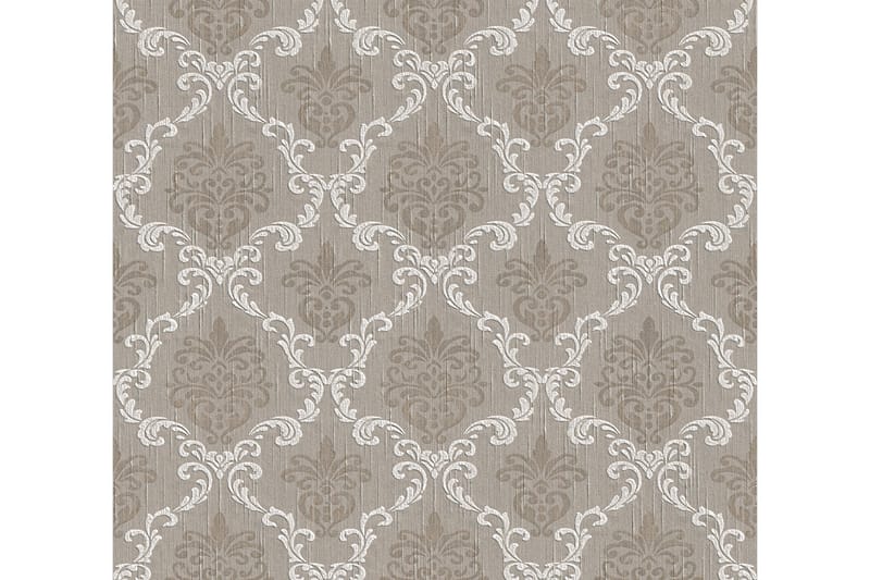 Barock Tapet Tessuto Ovävd Grå Beige - AS Creation - Inredning & dekor - Väggdekor - Tapeter & tapettillbehör - Mönstrade tapeter