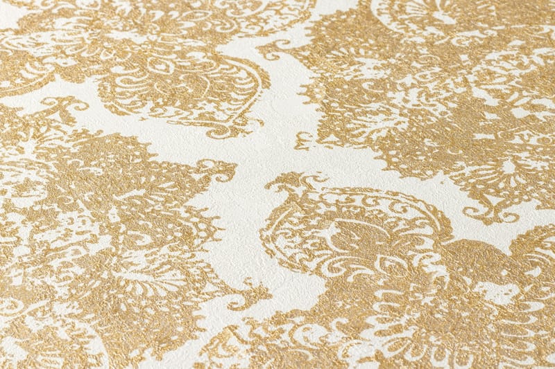 Barock Tapet Trendwall Ovävd Guld Vit - AS Creation - Inredning & dekor - Väggdekor - Tapeter & tapettillbehör - Mönstrade tapeter