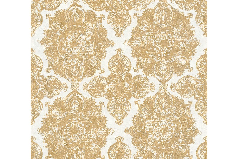 Barock Tapet Trendwall Ovävd Guld Vit - AS Creation - Inredning & dekor - Väggdekor - Tapeter & tapettillbehör - Mönstrade tapeter