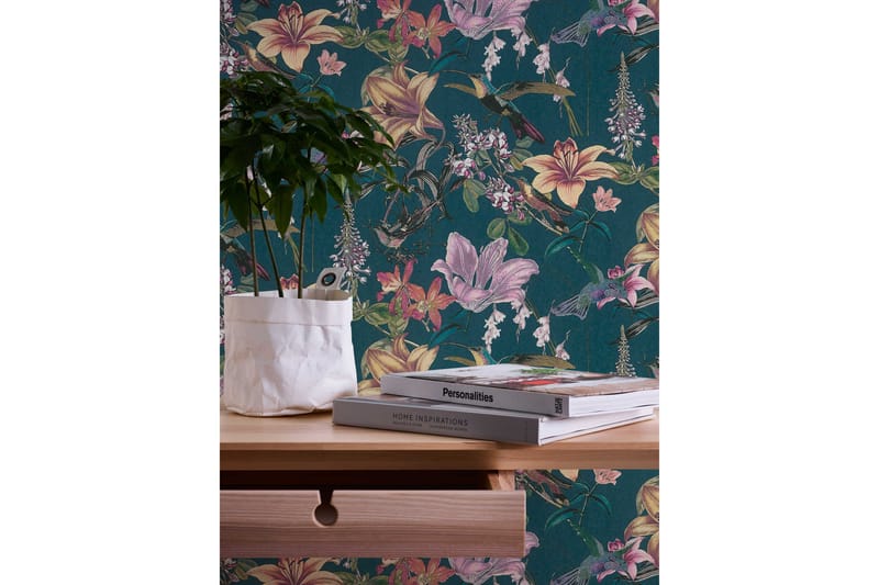 Blommig Tapet Jungle Chic Ovävd - AS Creation - Inredning & dekor - Väggdekor - Tapeter & tapettillbehör - Mönstrade tapeter