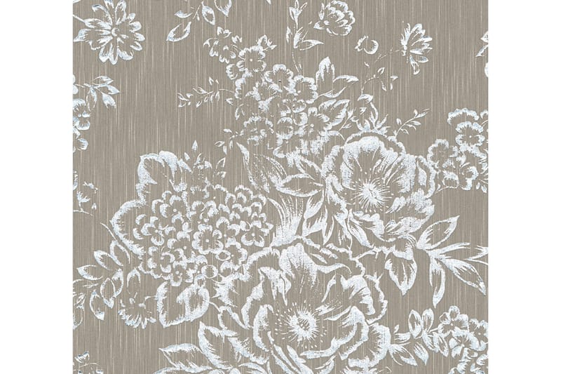 Blommig Tapet Metallic Silk Ovävd - AS Creation - Inredning & dekor - Väggdekor - Tapeter & tapettillbehör - Mönstrade tapeter