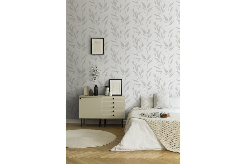 Blommig Tapet New Elegance Ovävd Cream - AS Creation - Inredning & dekor - Väggdekor - Tapeter & tapettillbehör - Mönstrade tapeter