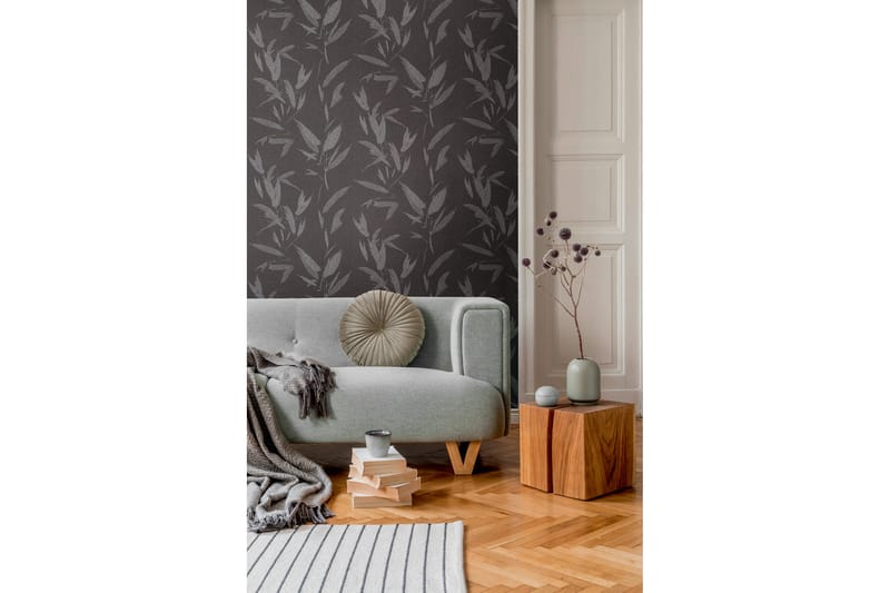 Blommig Tapet New Elegance Ovävd Svart - AS Creation - Inredning & dekor - Väggdekor - Tapeter & tapettillbehör - Mönstrade tapeter