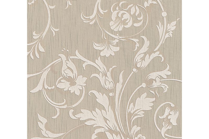Blommig Tapet Tessuto Ovävd Beige - AS Creation - Inredning & dekor - Väggdekor - Tapeter & tapettillbehör - Mönstrade tapeter