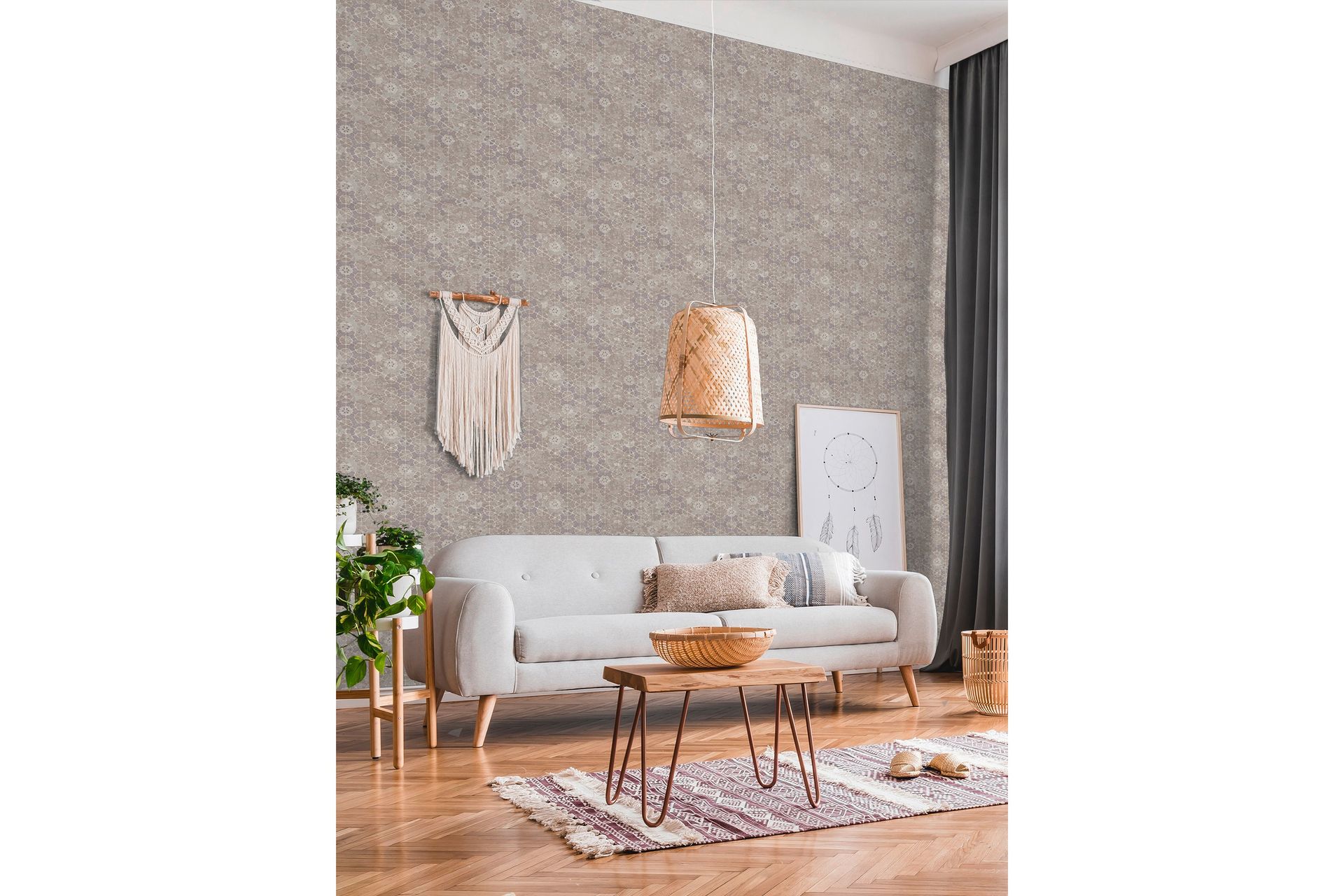 Bricka Tapet New Walls Finca Home Ovävd - AS Creation - Inredning & dekor - Väggdekor - Tapeter & tapettillbehör - Mönstrade tapeter