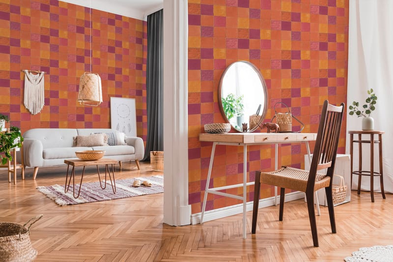 Bricka Tapet New Walls Finca Home Ovävd - AS Creation - Inredning & dekor - Väggdekor - Tapeter & tapettillbehör - Mönstrade tapeter