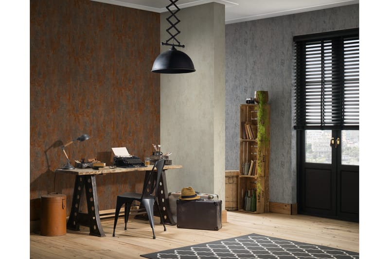 Cement Tapet Ovävd Beige Guld - AS Creation - Inredning & dekor - Väggdekor - Tapeter & tapettillbehör - Mönstrade tapeter