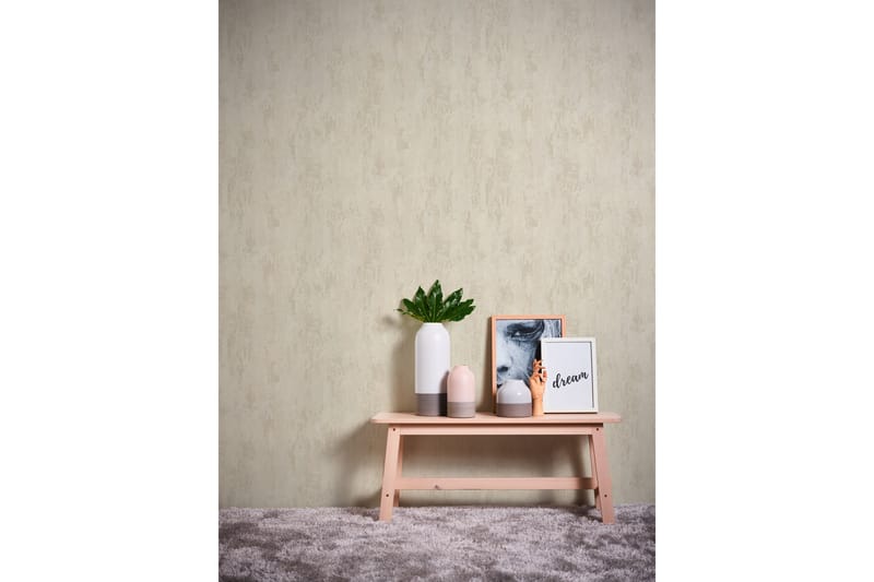 Cement Tapet Ovävd Beige Guld - AS Creation - Inredning & dekor - Väggdekor - Tapeter & tapettillbehör - Mönstrade tapeter