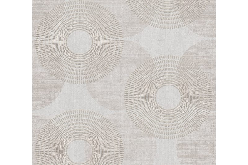 Cirkel look Tapet Attractive Ovävd Beige - AS Creation - Inredning & dekor - Väggdekor - Tapeter & tapettillbehör - Mönstrade tapeter