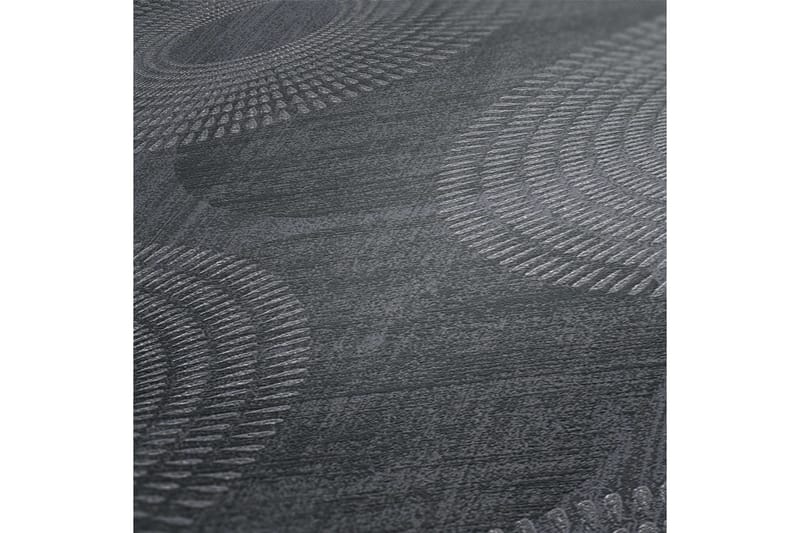 Cirkel look Tapet Attractive Ovävd Svart - AS Creation - Inredning & dekor - Väggdekor - Tapeter & tapettillbehör - Mönstrade tapeter