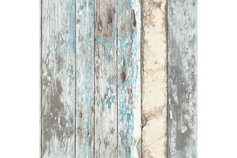 DUTCH WALLCOVERINGS Tapet scrapwood blå PE10012 - Inredning & dekor - Väggdekor - Tapeter & tapettillbehör - Mönstrade tapeter