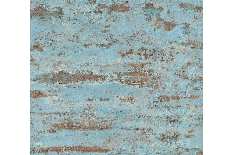 Enkel Tapet Ovävd Blå Brun Orange - AS Creation - Inredning & dekor - Väggdekor - Tapeter & tapettillbehör - Mönstrade tapeter