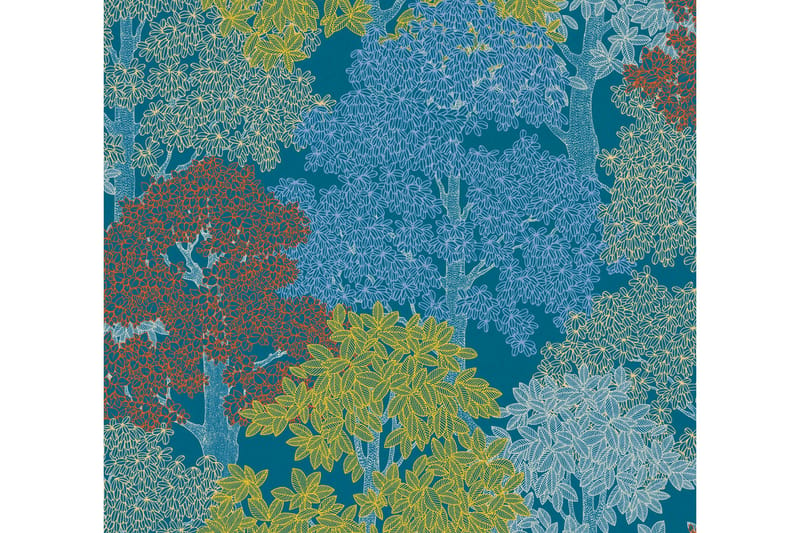 Forest look Tapet Blommig Impression Ovävd - AS Creation - Mönstrade tapeter