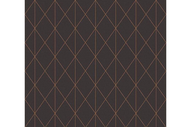Geometric Tapet Svart & Vit Ovävd Svart - AS Creation - Inredning & dekor - Väggdekor - Tapeter & tapettillbehör - Mönstrade tapeter