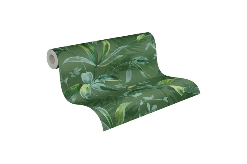 Jungle Tapet Jungle Chic Ovävd Grön - AS Creation - Inredning & dekor - Väggdekor - Tapeter & tapettillbehör - Mönstrade tapeter