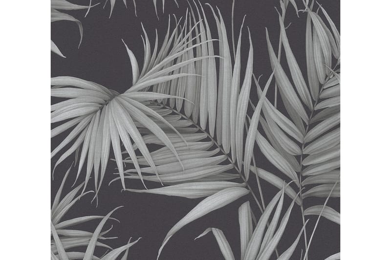 Palm tree Tapet Dream Again Ovävd Svart - AS Creation - Mönstrade tapeter