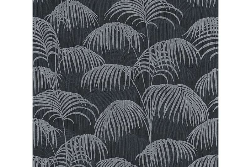 Palm tree Tapet Tessuto 2 Ovävd Svart - AS Creation - Inredning & dekor - Väggdekor - Tapeter & tapettillbehör - Mönstrade tapeter