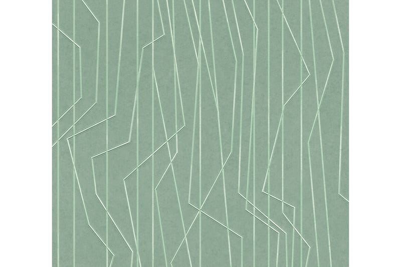 Randig Tapet Emotion Grafisk Ovävd Grön - AS Creation - Mönstrade tapeter