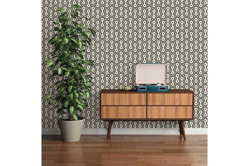 Retro style Tapet Jungle Chic Ovävd - AS Creation - Inredning & dekor - Väggdekor - Tapeter & tapettillbehör - Mönstrade tapeter
