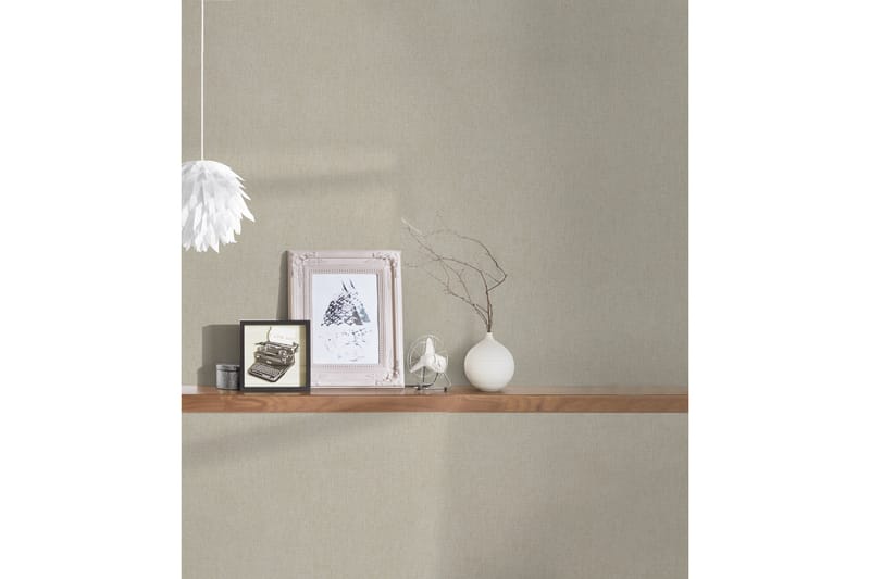 Slät Tapet Alpha Ovävd Beige - AS Creation - Inredning & dekor - Väggdekor - Tapeter & tapettillbehör - Mönstrade tapeter
