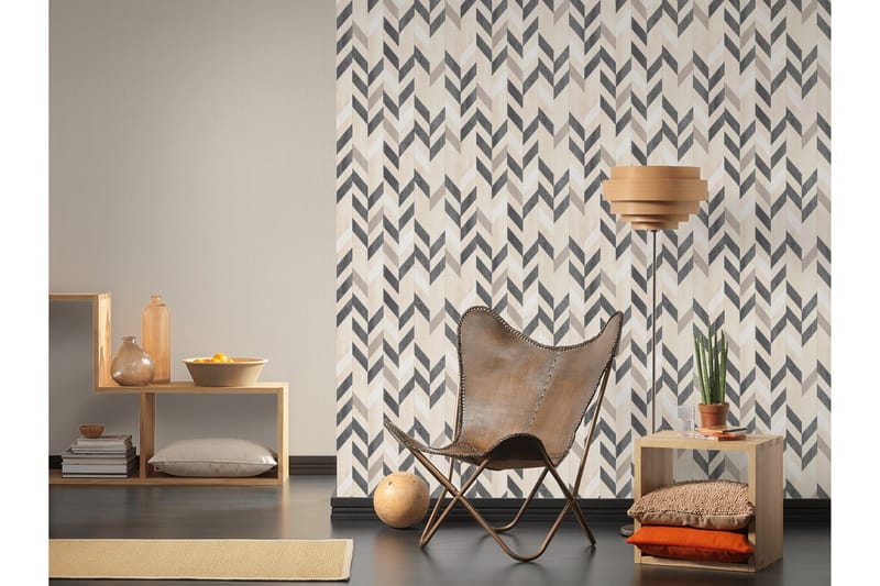 Slät Tapet Attractive Ovävd Beige Cream - AS Creation - Inredning & dekor - Väggdekor - Tapeter & tapettillbehör - Mönstrade tapeter