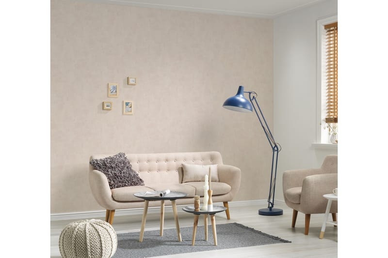 Slät Tapet Blooming Ovävd Beige - AS Creation - Inredning & dekor - Väggdekor - Tapeter & tapettillbehör - Mönstrade tapeter