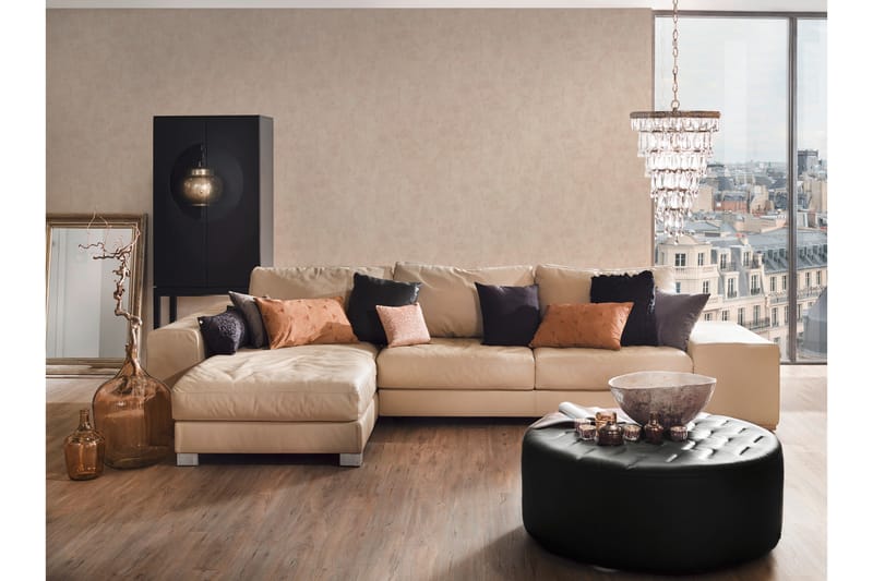 Slät Tapet Blooming Ovävd Beige - AS Creation - Inredning & dekor - Väggdekor - Tapeter & tapettillbehör - Mönstrade tapeter