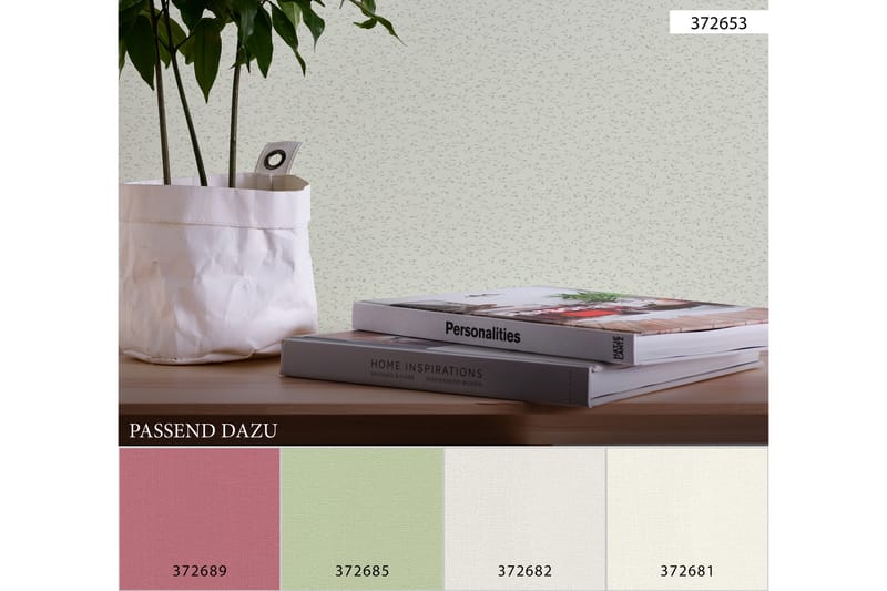 Slät Tapet Blooming Ovävd Cream - AS Creation - Inredning & dekor - Väggdekor - Tapeter & tapettillbehör - Mönstrade tapeter