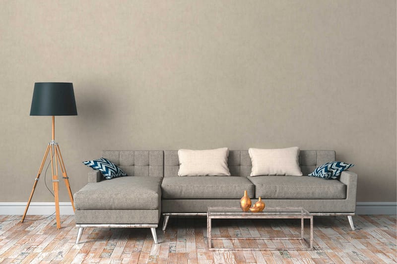 Slät Tapet Cuba Ovävd Beige - AS Creation - Inredning & dekor - Väggdekor - Tapeter & tapettillbehör - Mönstrade tapeter