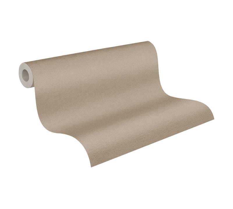 Slät Tapet Cuba Ovävd Beige Brun - AS Creation - Inredning & dekor - Väggdekor - Tapeter & tapettillbehör - Mönstrade tapeter