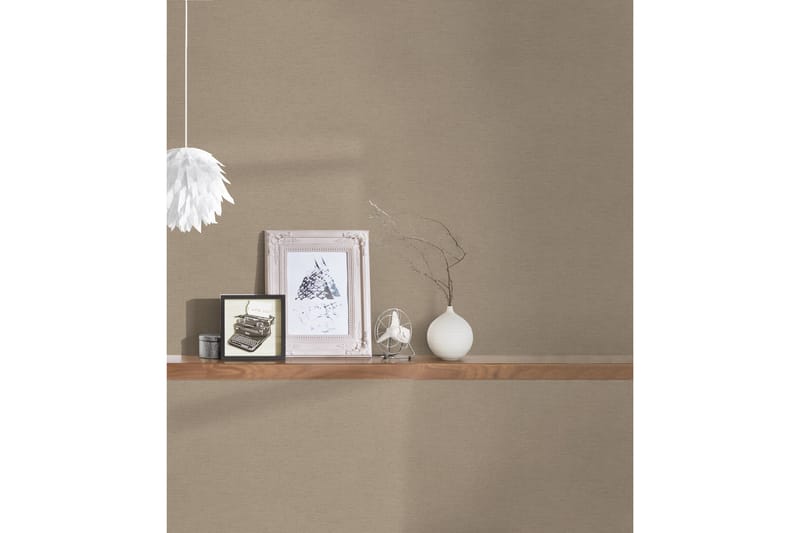 Slät Tapet Cuba Ovävd Beige Brun - AS Creation - Inredning & dekor - Väggdekor - Tapeter & tapettillbehör - Mönstrade tapeter