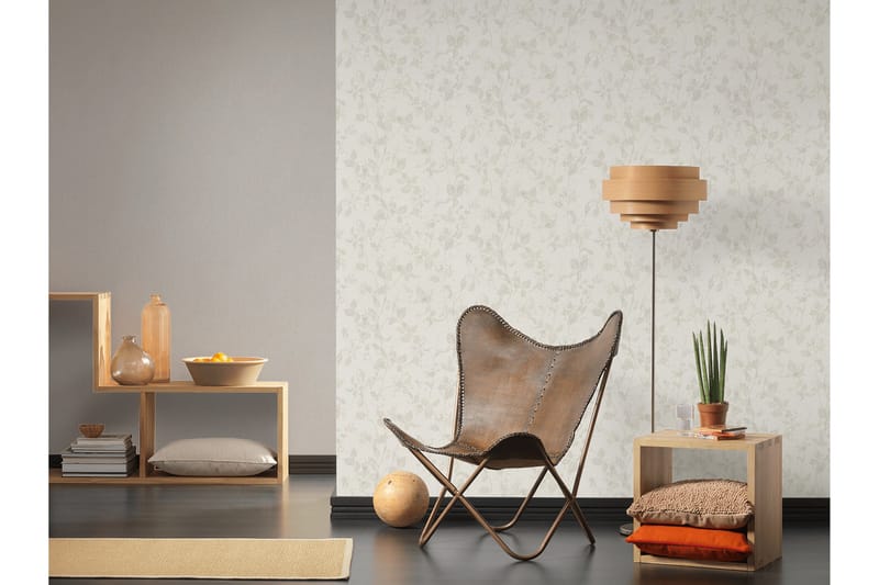 Slät Tapet Hygge Ovävd Beige - AS Creation - Inredning & dekor - Väggdekor - Tapeter & tapettillbehör - Mönstrade tapeter