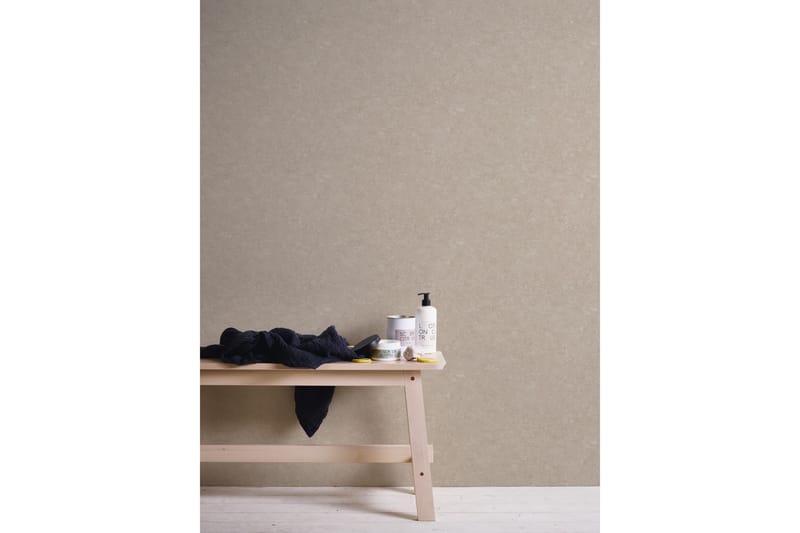 Slät Tapet Industrial Ovävd Beige Vit - AS Creation - Inredning & dekor - Väggdekor - Tapeter & tapettillbehör - Mönstrade tapeter