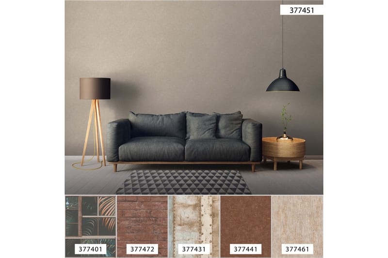 Slät Tapet Industrial Ovävd Beige Vit - AS Creation - Inredning & dekor - Väggdekor - Tapeter & tapettillbehör - Mönstrade tapeter