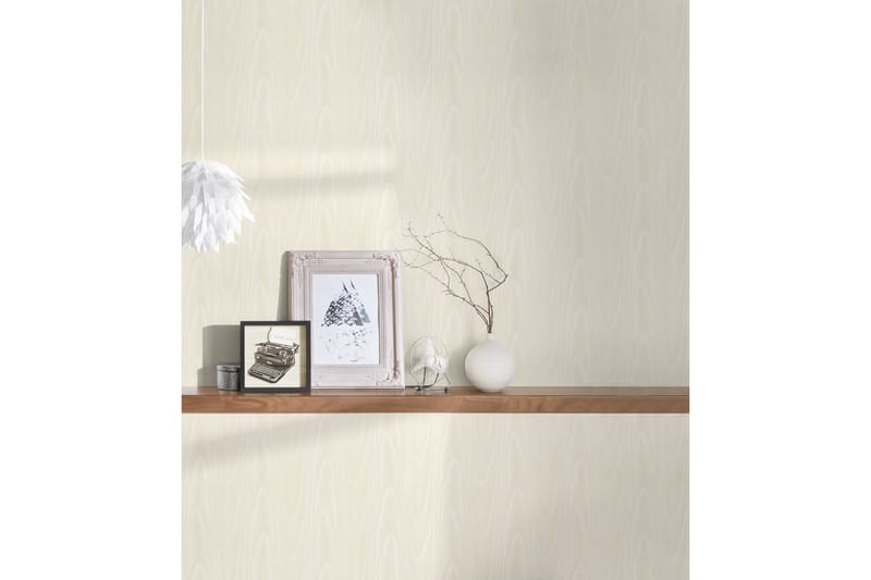 Slät Tapet Luxury Tapet Ovävd Cream - AS Creation - Inredning & dekor - Väggdekor - Tapeter & tapettillbehör - Mönstrade tapeter