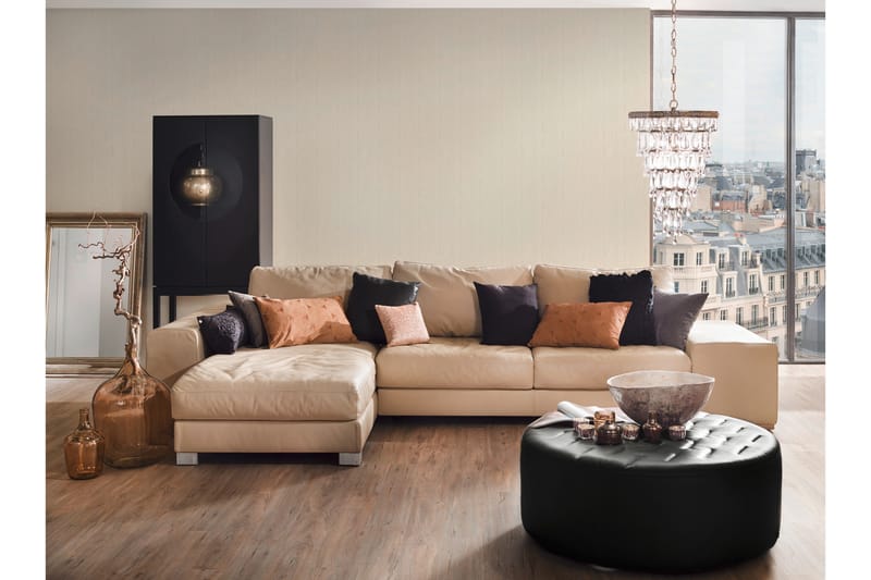 Slät Tapet Luxury Tapet Ovävd Cream - AS Creation - Inredning & dekor - Väggdekor - Tapeter & tapettillbehör - Mönstrade tapeter