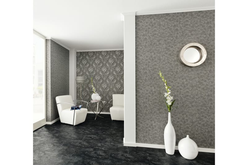 Slät Tapet Luxury Tapet Ovävd Grå - AS Creation - Inredning & dekor - Väggdekor - Tapeter & tapettillbehör - Mönstrade tapeter