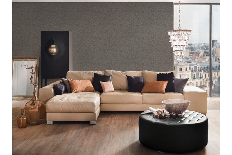 Slät Tapet Luxury Tapet Ovävd Grå - AS Creation - Inredning & dekor - Väggdekor - Tapeter & tapettillbehör - Mönstrade tapeter