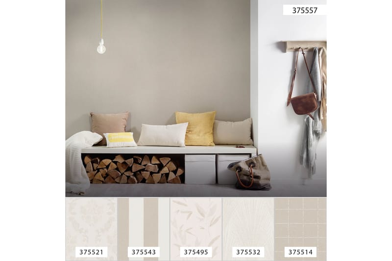 Slät Tapet New Elegance Ovävd Beige - AS Creation - Inredning & dekor - Väggdekor - Tapeter & tapettillbehör - Mönstrade tapeter
