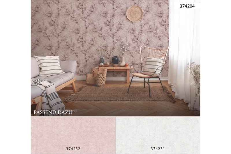 Slät Tapet New Walls Cosy & Relax Ovävd - AS Creation - Inredning & dekor - Väggdekor - Tapeter & tapettillbehör - Mönstrade tapeter