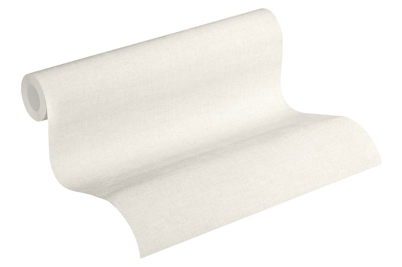 Slät Tapet New Walls Ovävd Cream - AS Creation - Inredning & dekor - Väggdekor - Tapeter & tapettillbehör - Mönstrade tapeter