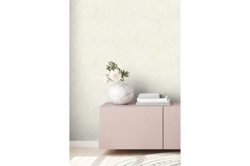Slät Tapet New Walls Ovävd Cream - AS Creation - Inredning & dekor - Väggdekor - Tapeter & tapettillbehör - Mönstrade tapeter