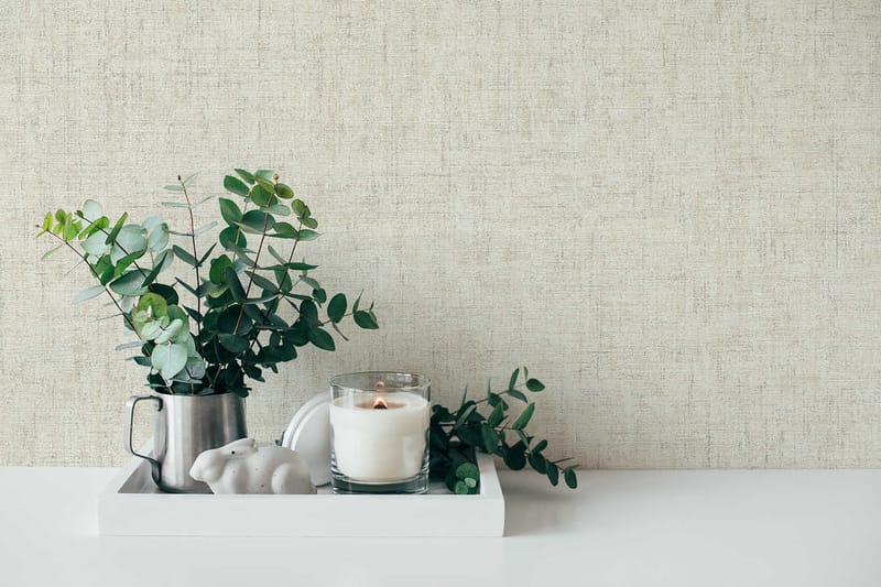 Vintage Tapet Cuba Ovävd Beige Cream - AS Creation - Inredning & dekor - Väggdekor - Tapeter & tapettillbehör - Mönstrade tapeter