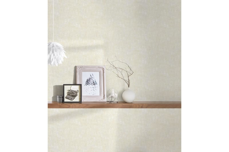 Vintage Tapet Di Seta Ovävd Beige - AS Creation - Inredning & dekor - Väggdekor - Tapeter & tapettillbehör - Mönstrade tapeter