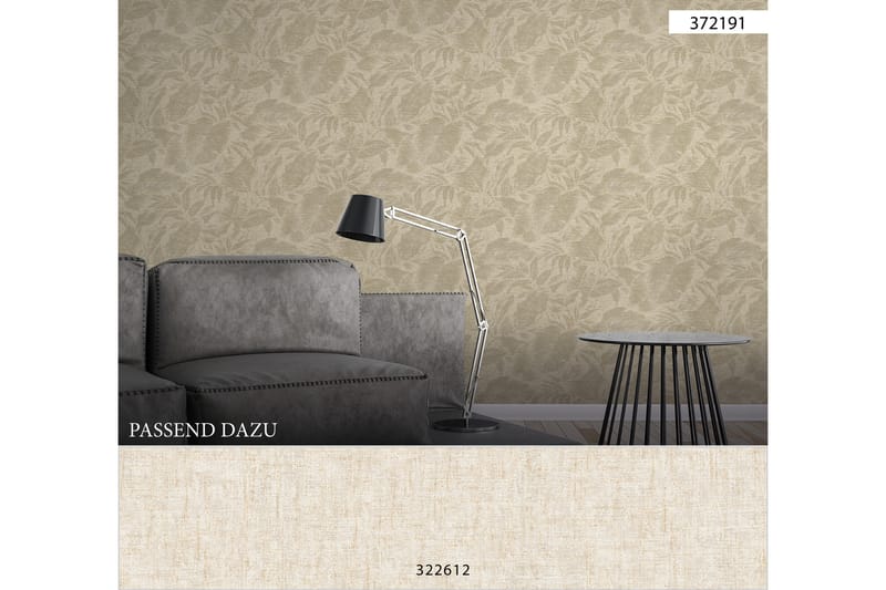 Vintage Tapet Grönery Ovävd Cream Beige - AS Creation - Inredning & dekor - Väggdekor - Tapeter & tapettillbehör - Mönstrade tapeter