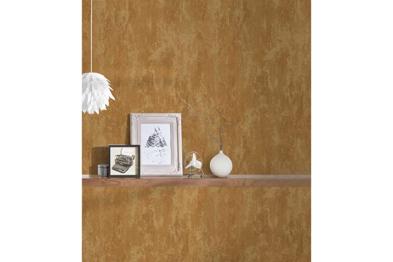 Vintage Tapet Havanna Ovävd Guld - AS Creation - Inredning & dekor - Väggdekor - Tapeter & tapettillbehör - Mönstrade tapeter