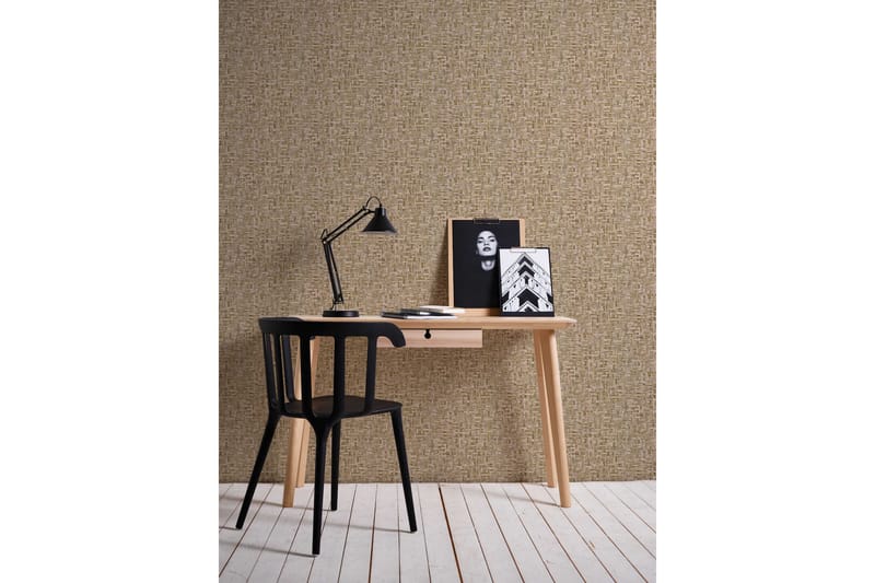 Wood effect Tapet Jungle Chic Ovävd - AS Creation - Inredning & dekor - Väggdekor - Tapeter & tapettillbehör - Mönstrade tapeter
