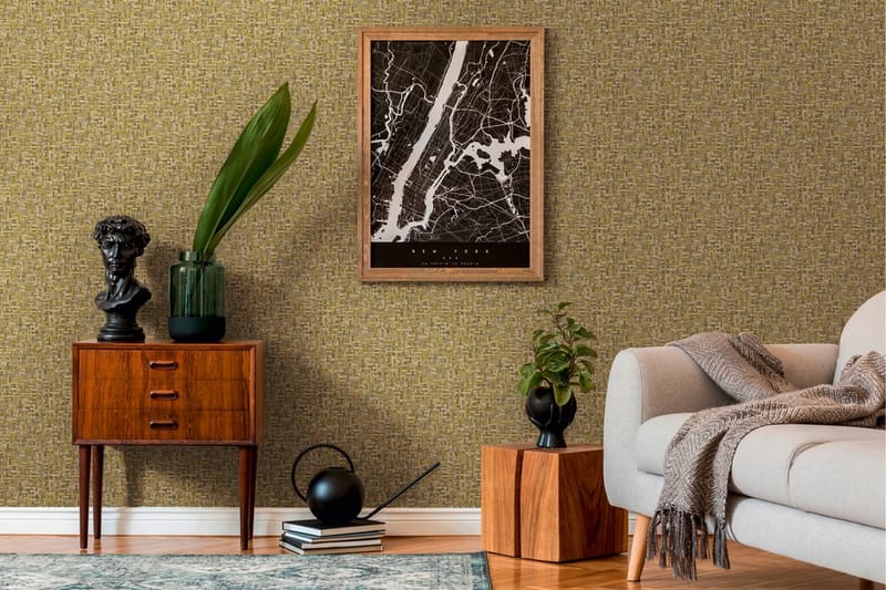 Wood effect Tapet Jungle Chic Ovävd - AS Creation - Inredning & dekor - Väggdekor - Tapeter & tapettillbehör - Mönstrade tapeter
