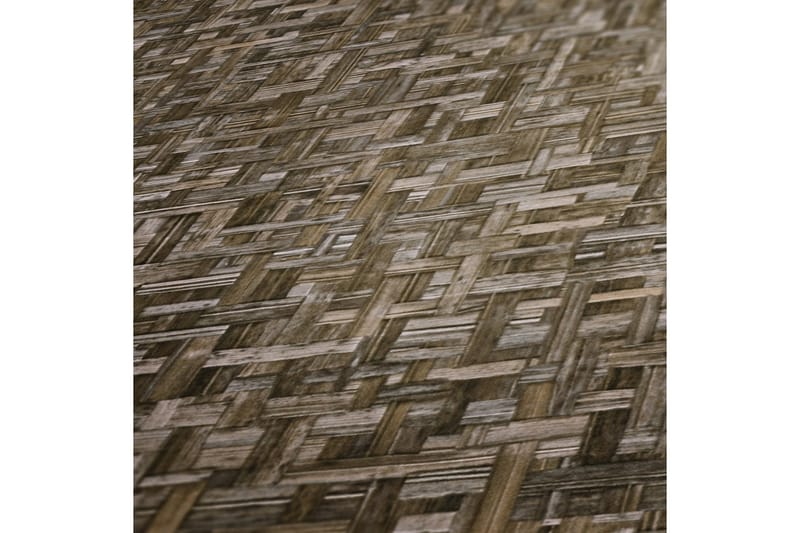 Wood effect Tapet Jungle Chic Ovävd Brun - AS Creation - Mönstrade tapeter