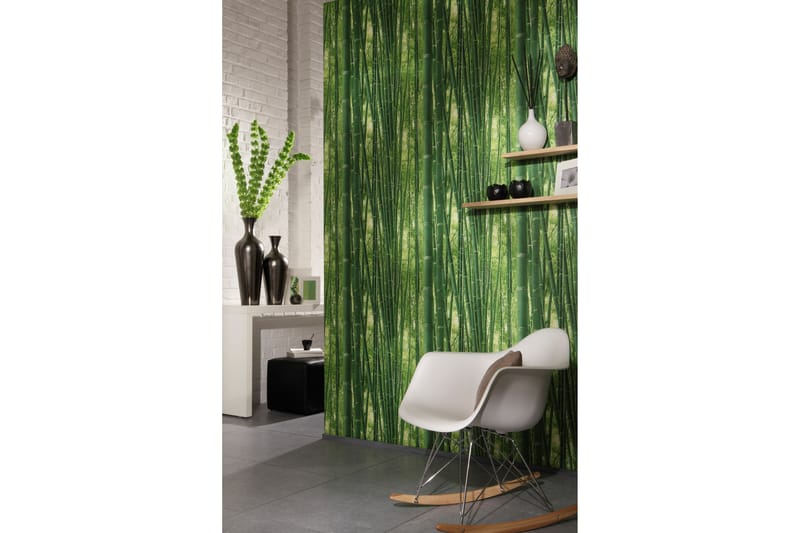 Motif Tapet Authentic Walls Papper Grön - Mönstrade tapeter - Furniturebox